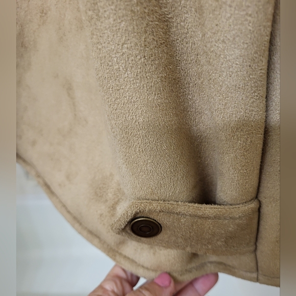 New York Classics soft Suede men's jacket sherpa lining. Size XL. - Picture 13 of 14